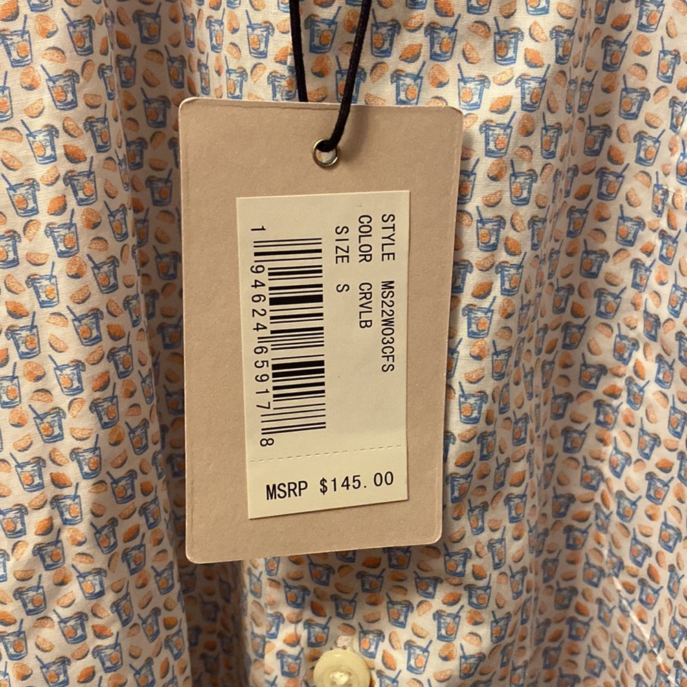 Peter Millar Crown citrus slice sport stretch button down shirt - Picture 7 of 9